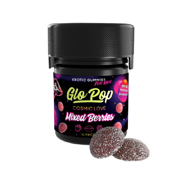 Mixed Berries Cosmic Love for Her 10ct Glo Pop Gummies