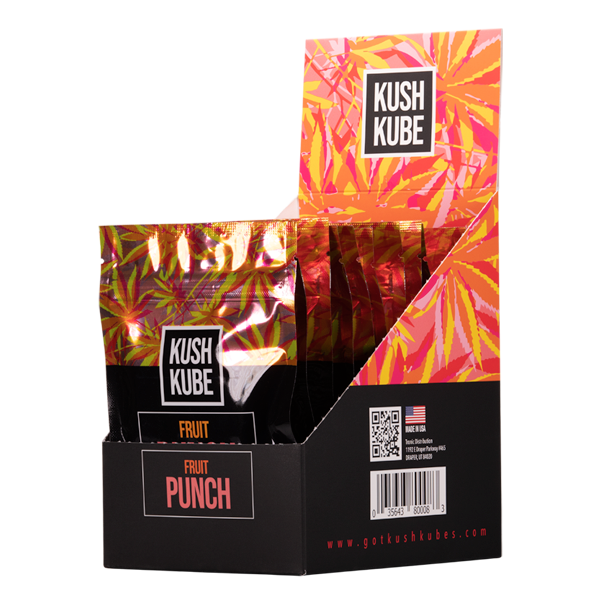 Fruit Punch 10ct Kush Kube Gummies