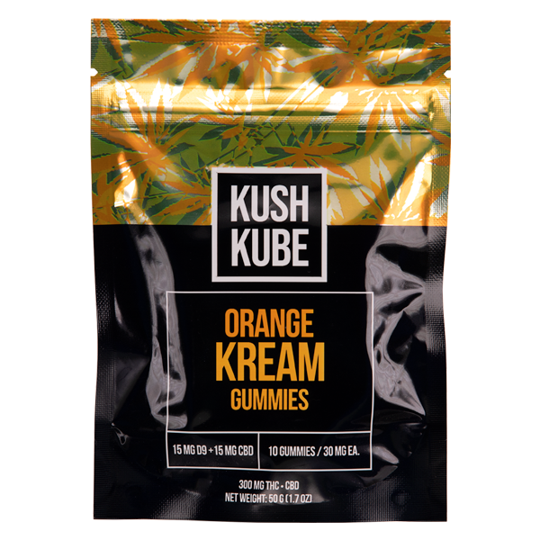 Orange Kream 10ct Kush Kube Gummies