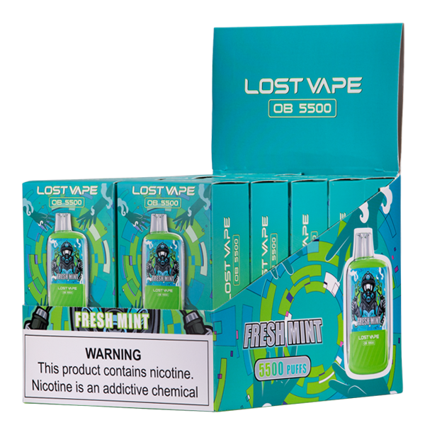 Fresh Mint Lost Vape OB5500