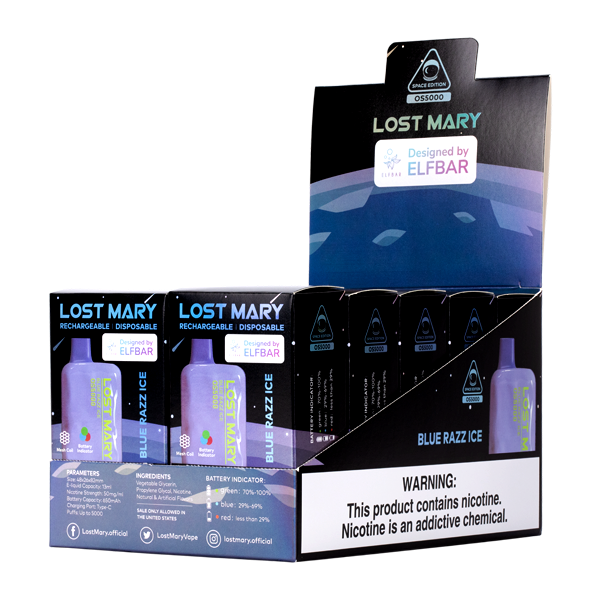 Blue Razz Ice Lost Mary OS5000