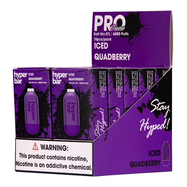 Iced Quadberry Hyper Bar Pro 6000