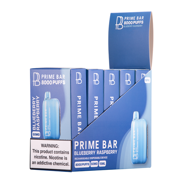 Blueberry Raspberry Prime Bar 8000