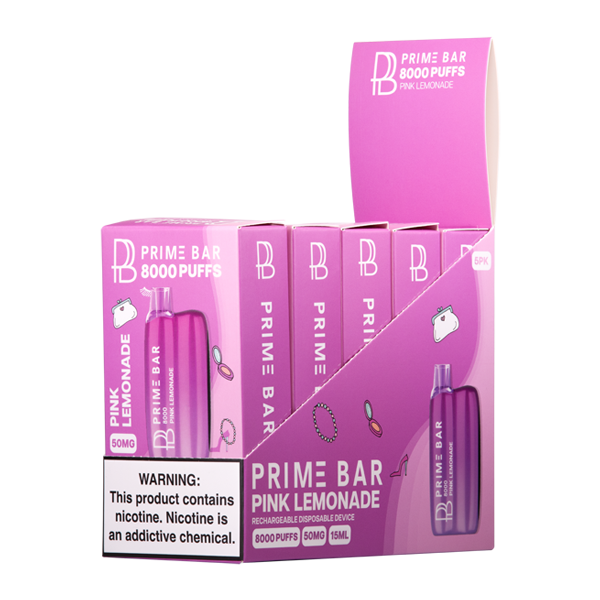 Pink Lemonade Prime Bar 8000