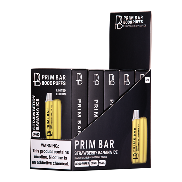 Strawberry Banana Ice Prime Bar 8000