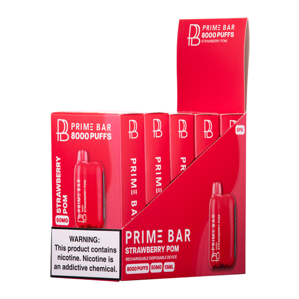 Strawberry Pom Prime Bar 8000